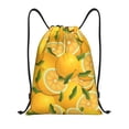thumbnail image 1 of Fotbe Yellow Limes Bolsa Mochila con Cordón Estampada, Bolsa de Gimnasio Deportiva, Bolsa Cinch, Bolsa con Cordón para Hombres y Mujeres-Small, 1 of 6