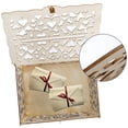 thumbnail image 2 of Caja de madera para tarjetas de boda con cerradura y letrero para tarjetas, caja para sobres de boda hueca grande rústica, caja para dinero, caja para tarjetas de regalo, 2 of 4