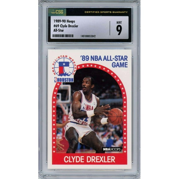 NBA 1989-90 Hoops All-Star Clyde Drexler #69 (CSG 9)