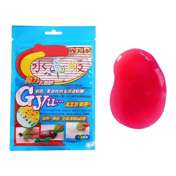 Slime adhesivo para limpieza de autos: ideal para limpiar rejillas de ventilación, tablero, portavasos y más. Reutilizable y ecológico.
