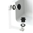 thumbnail image 3 of Westbrass 1-1/2" Tip-Toe Bathtub Drain Plumber's Pack with Two-Hole Elbow and PVC Fittings, Matte Blac, 3 of 15