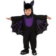 thumbnail image 4 of LIIPEE Boys Girls Onesie Halloween Color Block Long Sleeve Bat Jumpsuit Kids Breathable Holiday School Party One-Pieces,Black,L, 4 of 4