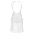 thumbnail image 2 of YEAHDOR Girls Juniors Sequins Ballet Dress Sleeveless Mesh Skirted Leotard for Gymnastics Jazz Dance White 16, 2 of 5