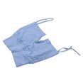 thumbnail image 2 of Pantalones cortos de yoga de cintura alta sin costuras con cordón Skyblue Mujeres Ejercicio físico Levantamiento de cadera Pantalones cortos de entrenamiento M, 2 of 8