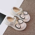 thumbnail image 2 of Otqutp Baby Lightweight Shoes&nbsp;Girls Leather Shoes Dress Shoes Princess Shoes Bow Shiny Pearl Fairy Shoes For Toddler Girls, 2 of 8