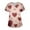 Wine #050, variant on Valentine Day Scrub Tops for Women Love Heart Print Short Sleeve Nursing Medical Scrub Tops Plus Size V Neck Quick Dry Workwear with Pockets Light pink 4XL