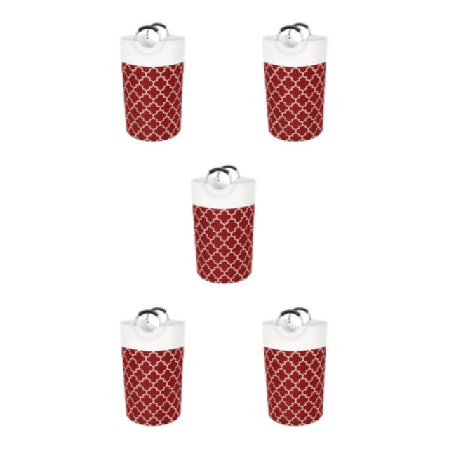 Injueey Cesta de lavandería Bolsa de ropa sucia Cesto de 90L Plegable Ligero Paño Organizador de ahorro de espacio Rojo / Aluminio impreso Type2 NO2