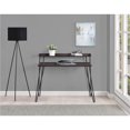 thumbnail image 2 of Ameriwood Home Haven Retro Computer Desk with Riser, Olive Green with Gold Legs, 2 of 9
