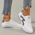 thumbnail image 4 of Willtoo Women's Platform Retro Style Sneakers - Lace-up Classic Fashion Stylish Tennis Running Walking Shoes, 4 of 6