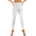 thumbnail image 4 of Workout  Fashion Casual Solid Color Ribbed Seamless Workout High Waist Athletic Pants Soft Comfy Elastic Compression Yoga Leggings, 4 of 5