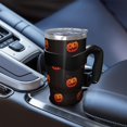 thumbnail image 5 of 40oz Tumbler,Black Halloween Pumpkins Insulated Tumblers with Removable Handle,Stainless Steel Double Vacuum Coffee Tumbler Cup with Straw for Home,Office,Travel,Party, 5 of 5