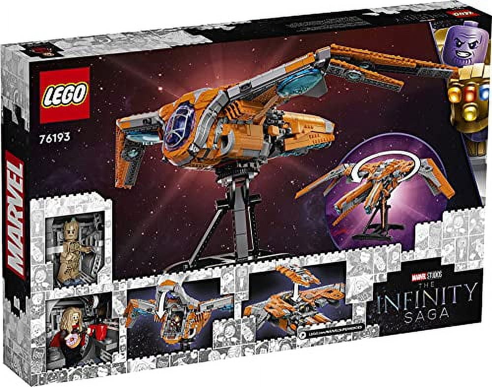 LEGO Marvel The Guardians’ Ship 76193 Space Battleship Building Kit; 6  Minifigures Include Star-Lord and Thor; New 2021 (1,902 Pieces)