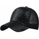 thumbnail image 2 of CaiYueKe Sparkle Baseball Cap Adjustable Mesh Back Glitter Sequin Sun Hat Playful Shiny Sporty Outdoor Party Fun Unisex Fashion Sport Hat Accessory Gift, 2 of 6