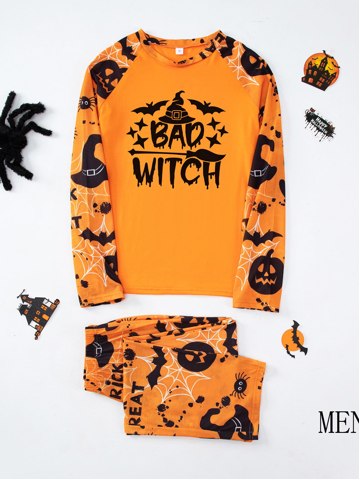 Halloween Family Matching Pumpkin & Bat Print Tops - Temu Netherlands