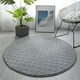 thumbnail image 1 of RBCKVXZ - Alfombra de baño redonda de espuma viscoelástica, con diseño de adoquines, superabsorbente, lavable, antideslizante, gruesa, suave y cómoda (80 cm, gris), 1 of 4