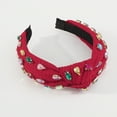 thumbnail image 4 of Diademas para mujer,Diademas para mujer,Diademas para mujer Diademas,Diadema ancha anudada,Diadema superior adornada con joyas,Diadema elegante para el cabello para mujer, 4 of 6