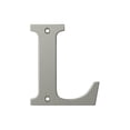 thumbnail image 1 of Deltana RL4L-15 4 Po Lettre Résidentielle L, Nickel Satiné - Solide, 1 of 2