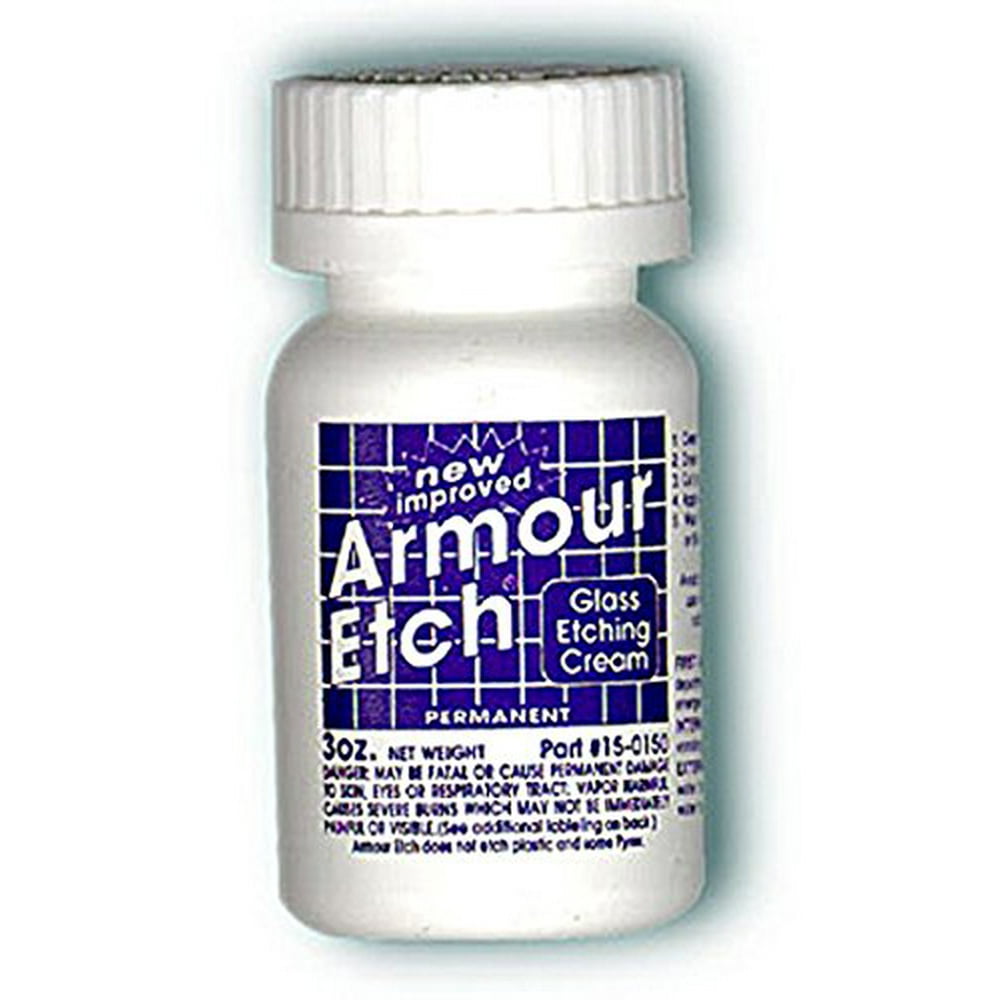 Armour Etching Cream For Etching Designs In Glass and Mirrors Is Safe