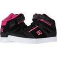 thumbnail image 2 of DC Kids Pure High-top Ev Youth Skate Shoe  BLACK/PINK/BLACK, 2 of 2