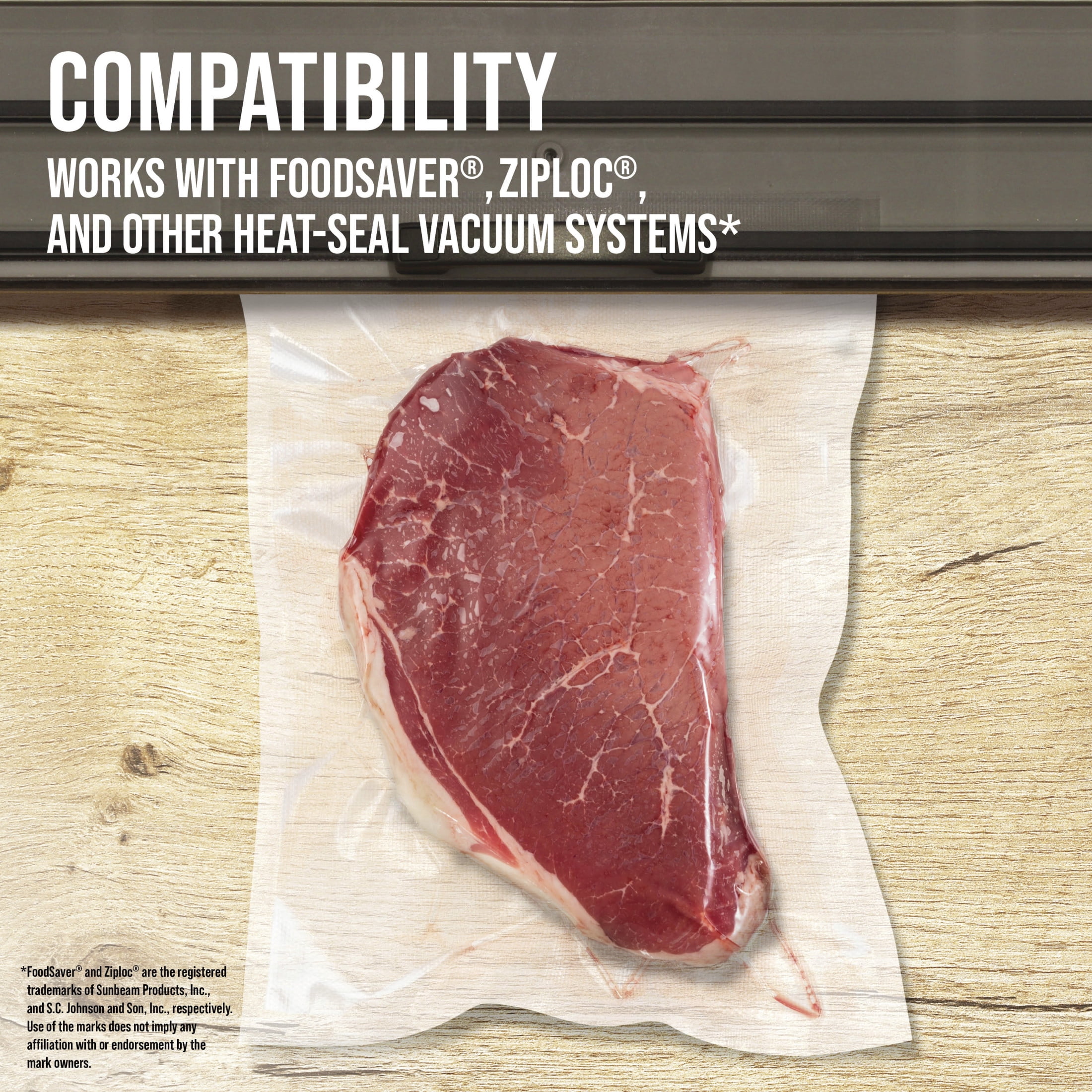 Mossy Oak 11 in. x 16 in. Gallon Size 2-Ply Vacuum Sealer Bags, 20 Count, BPA-Free