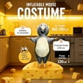 thumbnail image 5 of Inflatable Mouse & Hamster Costume Set - Cute Animal Outfits For Easter, Parties & Cosplay,Height 4'11"-6'3",Grey, 5 of 10