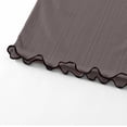 thumbnail image 4 of Amidoa Girls 2 Piece Outfits Summer Clothes Solid Color Cute Short Sleeve T-Shirt and Shorts Casual Kids Clothing Sets,Brown Size 3T, 4 of 9