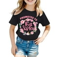 thumbnail image 2 of ibiyuan Big Sister Shirts for Girls 2t Promoted To Girls Outfit T-Shirt Baby Announcement Casual Short Sleeve Girls 5t Shirts Big Sister Outfit Basic Tee Big Sis Tops, 2 of 4