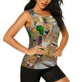 thumbnail image 2 of Fotbe Mallard Ducks Womens Loose Fit Casual Flowy Slim-Fit Tank Tops Athletic Round Neck Trendy Sleeveless Summer Tops for Gym and Yoga-, 2 of 7