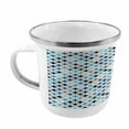 thumbnail image 2 of Modern Steel Camping Mug, Geometric Circles with Half Round Like Square in the Blue Tones Mix Image Backdrop, Printed Thermal Cup for Camping and Outdoor Activities, by Ambesonne, 2 of 2