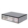 thumbnail image 1 of Xihbxyly Bolsa de Almacenamiento Debajo de La Cama, Organizador de Ropa Plegable, Gran Capacidad con Doble Cremallera, Visualización Transparente, Diseño Que Ahorra Espacio, Solución de Almacenamient, 1 of 2