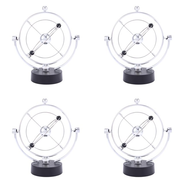 4X Motion Escritorio Escultura Juguete - Art Galaxy Planet - Oficina Ejecutiva Magnética Decoración Decoración de Mesa - Hombres Mujeres Alivio del Estrés