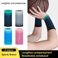 thumbnail image 4 of Elastic Wristband Breathable Sweat Absorption Cotton Towel Hand Wrist Band Wraps Running Sportswear Accessories for Men Women, 1 pc, 4 of 9
