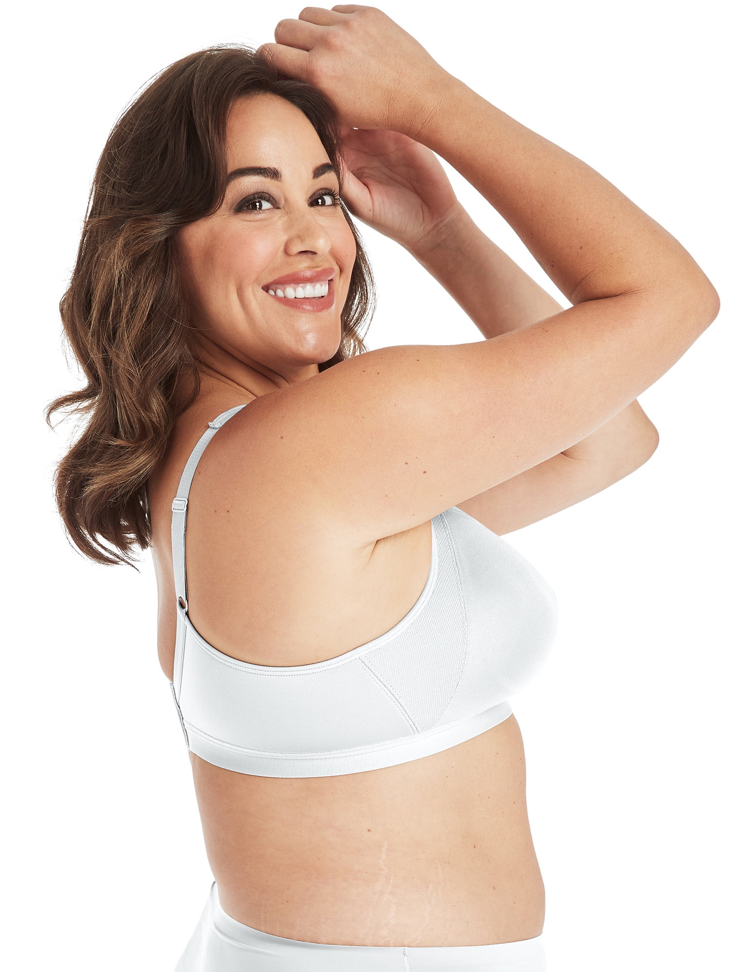 4159B Playtex 18 Hour Active Breathable Comfort Wirefree Bra, Light Beige,  SIZE 44DD