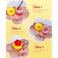 thumbnail image 3 of 4 Pcs Hand Held Hummingbird Feeders with Cleaning Brushes, Mini Flower Handheld Hummingbird Feeders for Outdoors, Plastic Hummingbird Ring Feeders, Hummingbird Hand Feeders, Wild Bird Feeders, 3 of 7