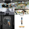 thumbnail image 7 of Yuyamidu Highland Cow Car Seat Cover Set of 15 Cute Steering Wheel Cover Seat Belt Covers Trash Bag Air Vent Holder Rear View Mirror Cover Car Cup Coasters Key Chain Auto Interior Accessories, 7 of 7