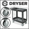 thumbnail image 7 of Utility Service Cart with Wheels, 40x17 Heavy Duty 550 lb. Capacity with 2 Shelves and Two 5" Swivel Casters, 7 of 7