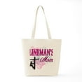 thumbnail image 6 of CafePress - Linemans Mom White Shirt With Pole Tote Bag - Unisex Canvas Tote Bag, Beige, 1-Piece, 6 of 7