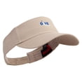 thumbnail image 4 of Navy Scuba Diving Logo Embroidered Cotton Twill Sun Visor - Khaki OSFM, 4 of 5