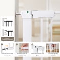 thumbnail image 5 of DOMIPET 29.5-51.6'' Extra Wide Pet Gate, 30''H Safety Doorway Gates Pressure Mounted,White, 5 of 11