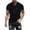 Black, variant on ZCFZJW Mens Summer Short Sleeve Cotton T-Shirts Loose Regular Fit Casual Solid Color Summer Short Sleeve Big and Tall Pullover Tops Lightweight Collared Shirts Black XXXXL
