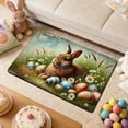 thumbnail image 4 of EGNMCR Bathroom Rugs, Area Rug, Easter Day Carpet Entrance Door Mat Household Absorbent Nonslip Foot Mat Dirt Proof Mat Bathroom Nonslip Mat Size 15.7x23.6 In Polyester Room floor mats, 4 of 6