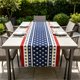 thumbnail image 5 of Anniversary Of Independence Day Table Runner Star-Printed -Style Linen Table Runner, 5 of 6