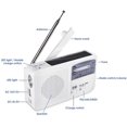 thumbnail image 5 of Portable Emergency Radio Solar Dynamo Power Rechargeable Hand Crank Fm/am Radio Wireless Mp3 Player Led Torch Siren Portable Mobile Phone Charger Powe, 5 of 5