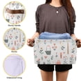 thumbnail image 3 of Yayeee Canvas Storage Basket with Handles for Shelves Fabric Bins Closet Organizer, Garden Pattern, 3 of 8