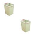 thumbnail image 2 of Billuyoard Bote de basura sin tapa conveniente y elegante de PP con anillo de presión para cocina Bote de basura de cocina para el hogar verde verde 2Conjunto, 2 of 6