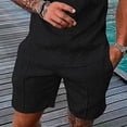 thumbnail image 2 of Kovlvoll Workout Shorts Men Elastic Waist Drawstring Summer Plus Size Casual Athletic Running Short Pants with Pockets, 2 of 6