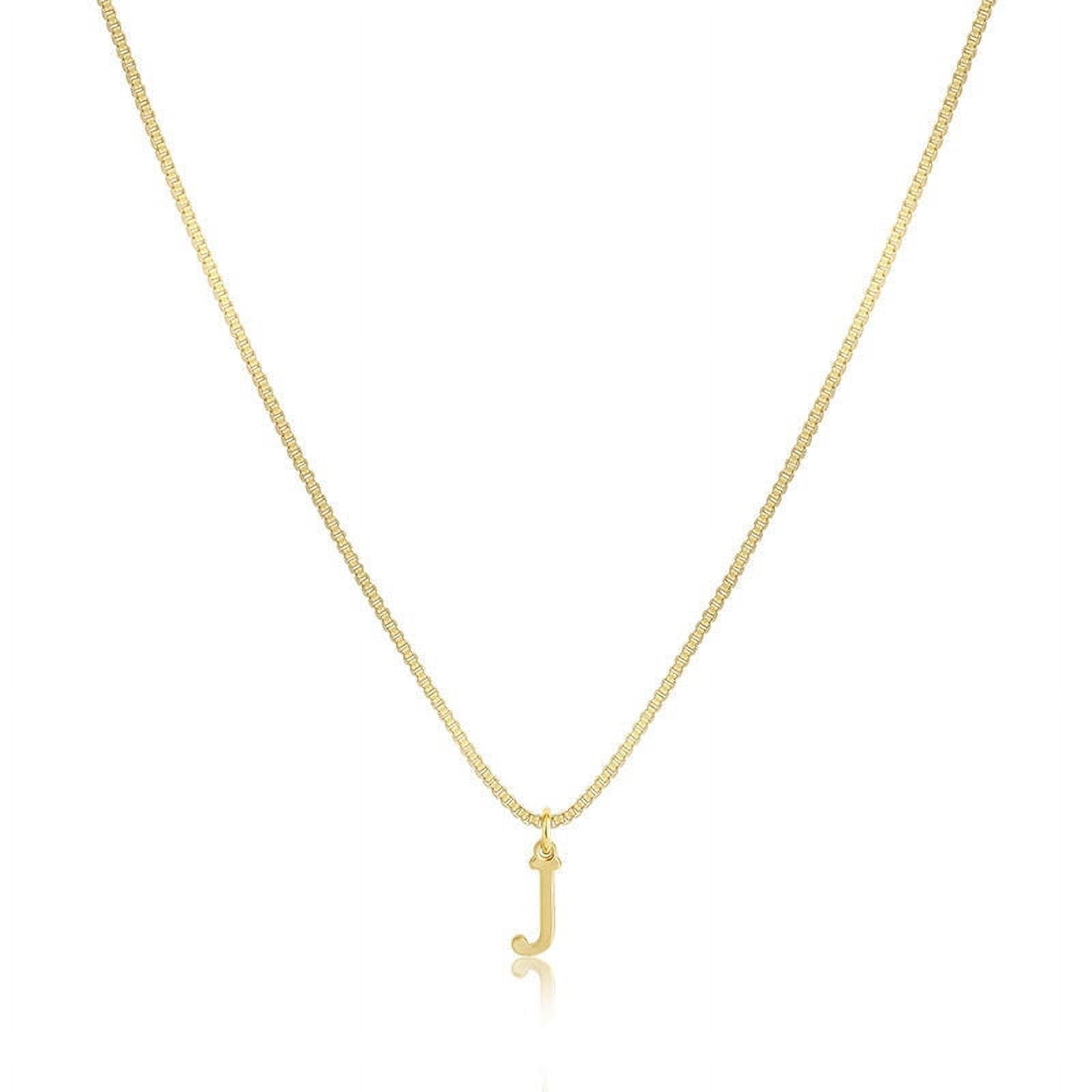 Xecvkr Alphabet Initial Pendant Dainty Necklace Personalized Name Layered Women Pendant Stylish Choker Fashion Jewelry Adjustable Letter Copper Romantic Single