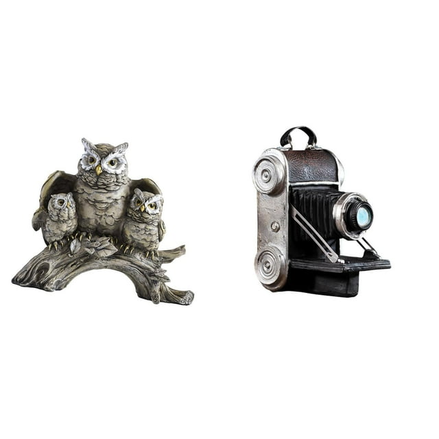 Figura De Búho Moderna Con Cámara, Escultura De Resina, Adorno De Mesa único, Estatua De Animal, Accesorio Decorativo Para Sala De Estar, Oficina, Armario, Mesita De Noche, Bar Familiar.