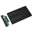 thumbnail image 1 of External Hdd Case External Hard Drive Case USB 2.0 Interface To  480Mbps Transfer Aluminum Alloy Material 2.5in External HDD CaseBlack, 1 of 8