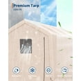 thumbnail image 3 of Ladcaser 10'x15' Outdoor Carport Storage Shed with Roll-Up Door & Vent, Heavy-Duty Shelter for Motorcycle, Firewood, Garden & Tools, 3 of 7
